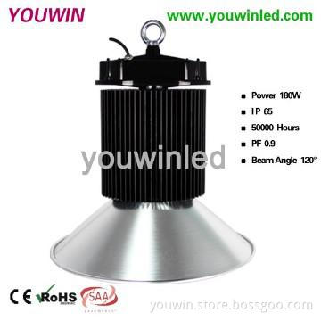 Pure aluminum housing 180W LED high bay light fittings